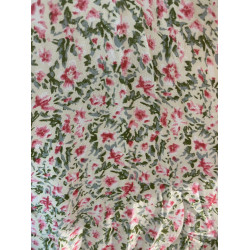 Vestido Largo Floral con Mangas Volantes